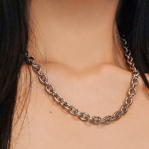 Chelsea Cable Chain Necklace in Sterling Silver