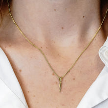 Load image into Gallery viewer, ITI NYC Italian Horn Pendant in 14K Gold
