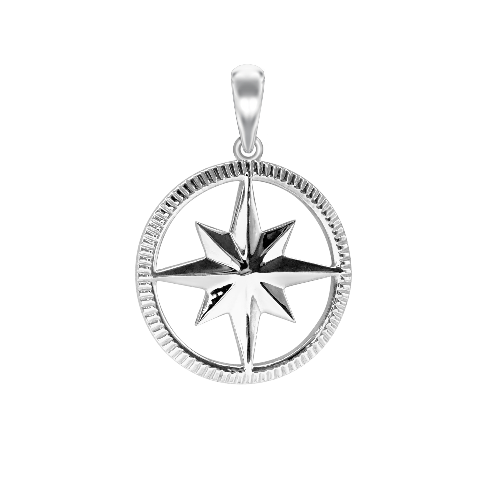 Diamond Starburst Pendant Necklace with Mini Diamond Star in White Gold |  Borsheims