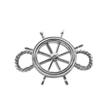 Load image into Gallery viewer, Ship&#39;s Wheel Bracelet Top in Sterling Silver (30 x 24mm)
