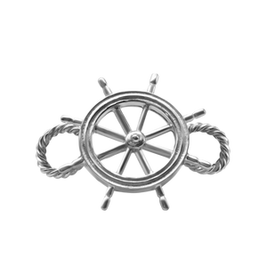 Ship's Wheel Bracelet Top in Sterling Silver (30 x 24mm)
