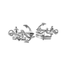 Load image into Gallery viewer, Anchor Cuff Links in Sterling Silver (35 x 24mm)
