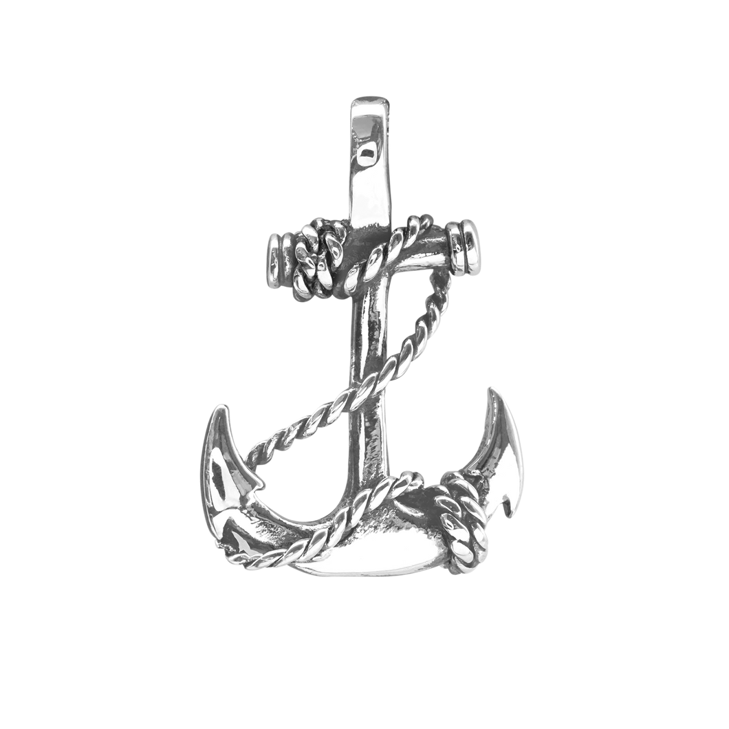 Anchor with Rope Charm (35 x 24mm)