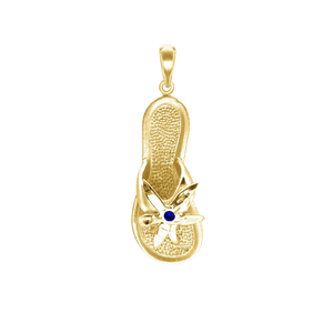 Flip Flop with Flower Charm (41 x 14mm)