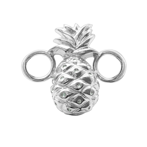 Pineapple Bracelet Top in Sterling Silver (28 x 25mm)