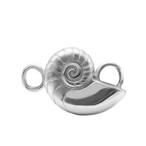 Nautilus/Conch Shell Bracelet Top in Sterling Silver (30 x 19mm)