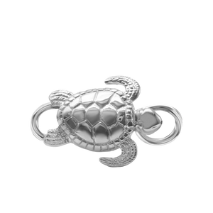 Turtle Bracelet Top in Sterling Silver (30 x 18mm)
