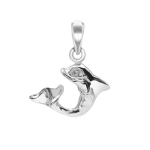 Load image into Gallery viewer, Tiny Dolphin Charm (19 x 16mm)
