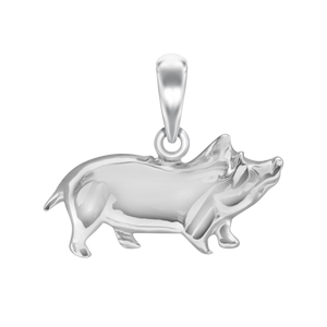 Small Pig Charm (15 x 19mm)