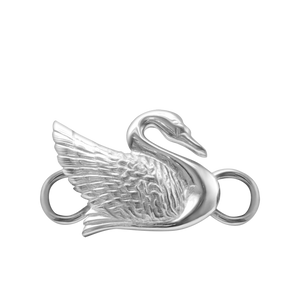Swan Bracelet Top in Sterling Silver (30 x 18mm)
