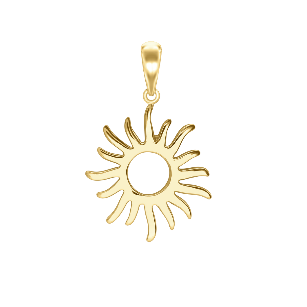 Open Sun Charm (25 x 17 mm)