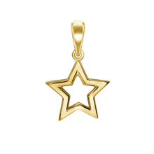 Load image into Gallery viewer, Small Open Star Charm (18 x 12mm)
