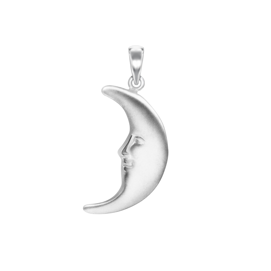 Half Moon with Face Charm (29 x 13mm)