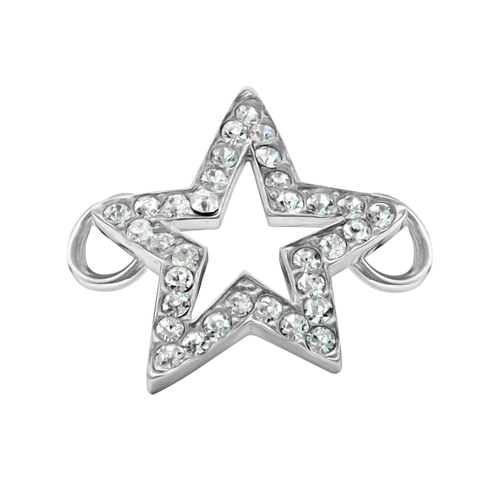 Star Bracelet Top in Sterling Silver (30 x 27mm)