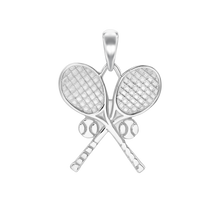 Load image into Gallery viewer, Two Tennis Racket Charm (28 x 21mm)
