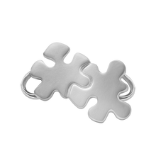 Load image into Gallery viewer, Puzzle Pieces Bracelet Top in Sterling Silver (31 x 18mm)
