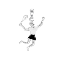 Load image into Gallery viewer, Tennis Player Charm (27 x 14mm)
