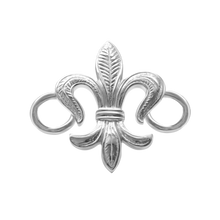 Load image into Gallery viewer, Fleur de Lis Bracelet Top in Sterling Silver (29 x 28mm)
