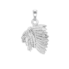 Load image into Gallery viewer, Native American Headress Charm (27 x 17mm)
