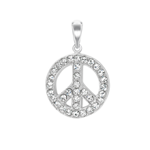Load image into Gallery viewer, Peace Sign Charm (29 x 20mm)
