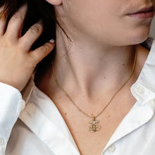 Load image into Gallery viewer, ITI NYC Mariner Anchor Cross Pendant in 14K Gold

