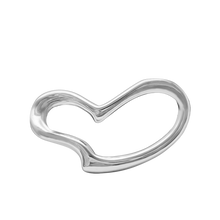 Load image into Gallery viewer, Open Heart Bracelet Top in Sterling Silver (31 x 20mm)

