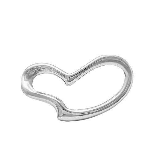 Open Heart Bracelet Top in Sterling Silver (31 x 20mm)