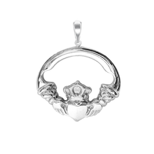 Load image into Gallery viewer, Large Claddagh Charm (35 x 30mm)
