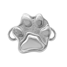 Load image into Gallery viewer, Paw Print Bracelet Top in Sterling Silver (29 x 25mm)
