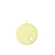 Load image into Gallery viewer, Circle with Star Cut Out Charm (22 x 20mm)
