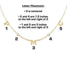 Load image into Gallery viewer, Clarenwood Initial and Gemstone Necklace in 14K Yellow Gold
