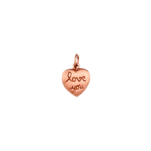 Load image into Gallery viewer, Love and Word Charms/ Love You Heart Charm (16 x 10mm)
