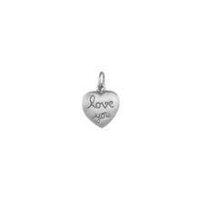 Load image into Gallery viewer, Love and Word Charms/ Love You Heart Charm (16 x 10mm)
