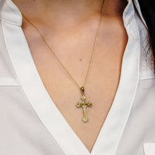 Load image into Gallery viewer, ITI NYC Fancy Anglican Cross Pendant in 14K Gold
