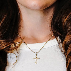 ITI NYC Trefoil Crucifix Pendant in Sterling Silver