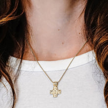 Load image into Gallery viewer, ITI NYC Byzantine Double-Sided Cross Pendant in Sterling Silver
