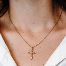 Load image into Gallery viewer, ITI NYC Wheat Cross Pendant in Sterling Silver
