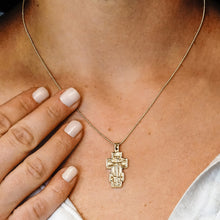 Load image into Gallery viewer, ITI NYC Double-Sided Orthodox Cross Pendant in Sterling Silver

