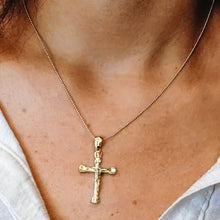 Load image into Gallery viewer, ITI NYC Tubular Crucifix Pendant in Sterling Silver
