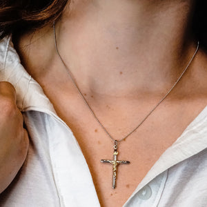 ITI NYC Traditional Crucifix Pendant in Sterling Silver