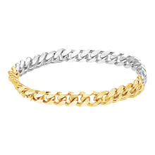 Load image into Gallery viewer, Bowery Curb Chain Ring in 14K Two-Tone Gold
