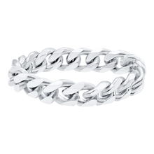 Load image into Gallery viewer, Bowery Curb Chain Ring in 14K White Gold
