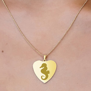 14K Yellow Gold Heart Disc Charm With Optional Engraving (.025" thickness)