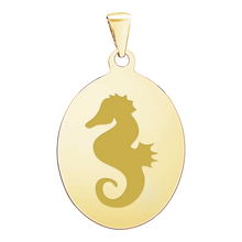 Load image into Gallery viewer, Sterling Silver 18K Yellow Gold Finish Oval Disc Charm With Optional Engraving (.030&quot; thickness)
