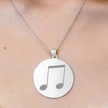 Load image into Gallery viewer, Sterling Silver Round Disc Charm With Optional Engraving (.030&quot; thickness)
