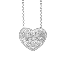 Load image into Gallery viewer, Full Heart Necklace in Sterling Silver (17 x 17mm)
