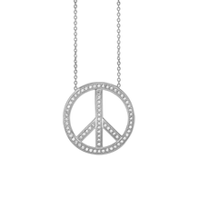 Load image into Gallery viewer, Glitz &amp; Peace Necklace in Sterling Silver (23 x 23mm)
