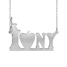 Load image into Gallery viewer, I Heart NY Necklace in Sterling Silver (31 x 22mm)

