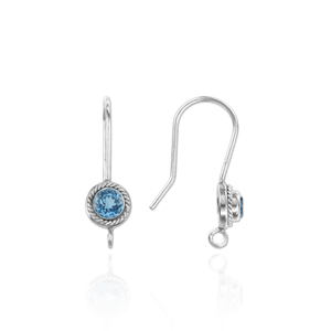 ITI NYC Ear Wires (.027" with 4mm CZ Included)