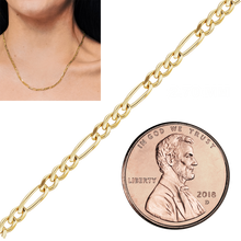 Load image into Gallery viewer, Special Order Only: Bulk / Spooled Classic Figaro Chain in Gold
